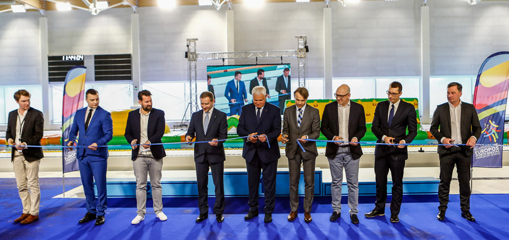 Europos sporto mieste Klaipėdoje atidarytas technologiškai pažangus baseinas – čia nardyti planuoja net jūrų pajėgų kariūnai