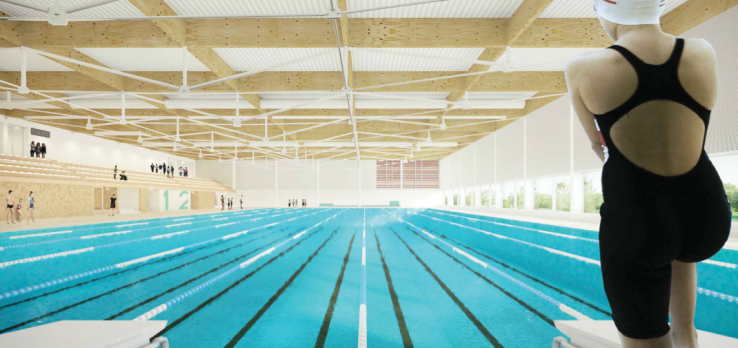Meilutytėms auginti: pirmasis Lietuvoje olimpinis baseinas su pakeliamu dugnu