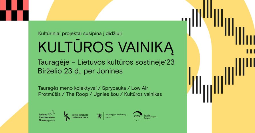 Kultūra + Joninės = Kultūros vainikas Tauragėje