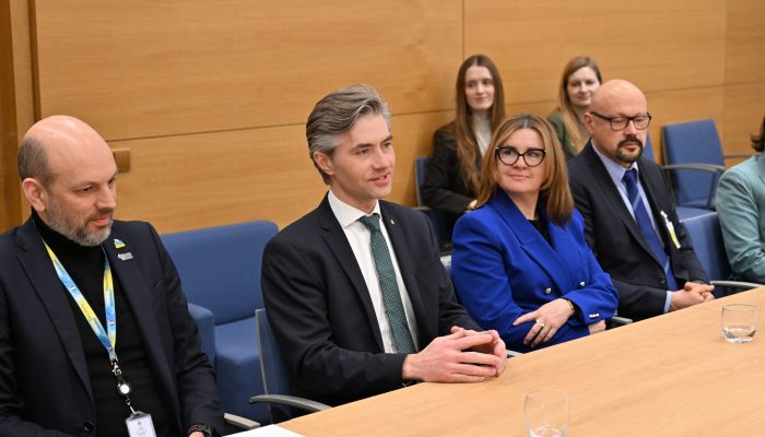 013 Ministras K. Budrys susitiko su Create Ukraine dalyviais